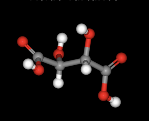 Molecola di acido tartarico