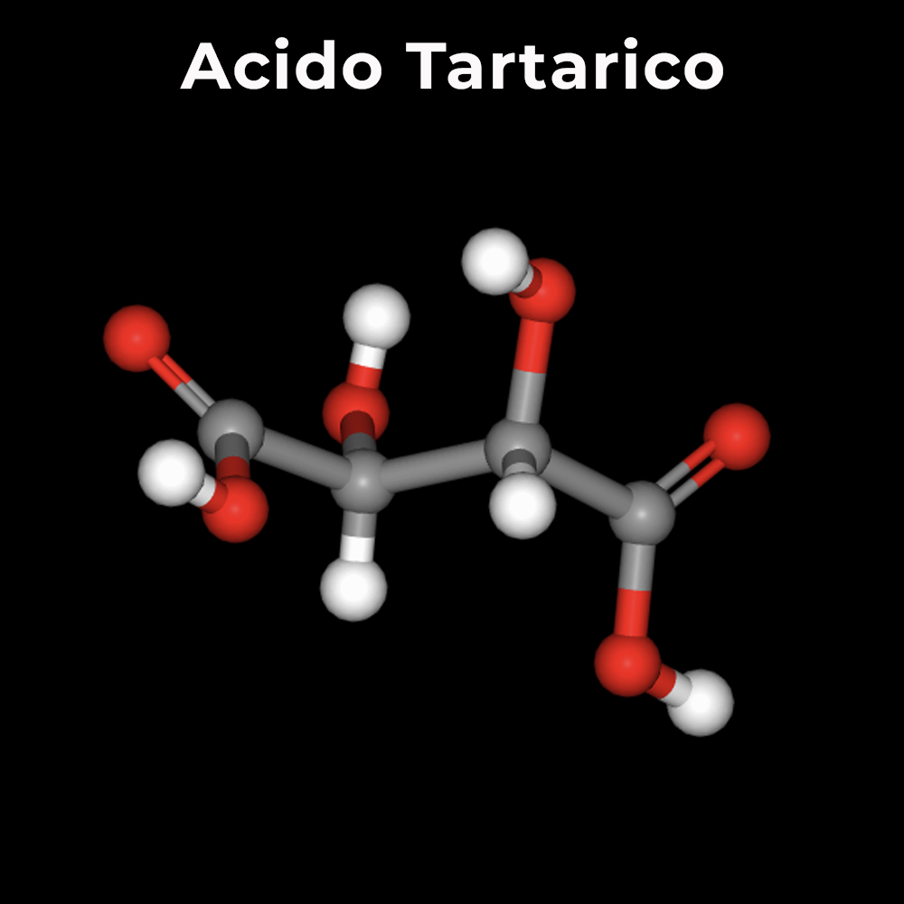 Molecola di acido tartarico